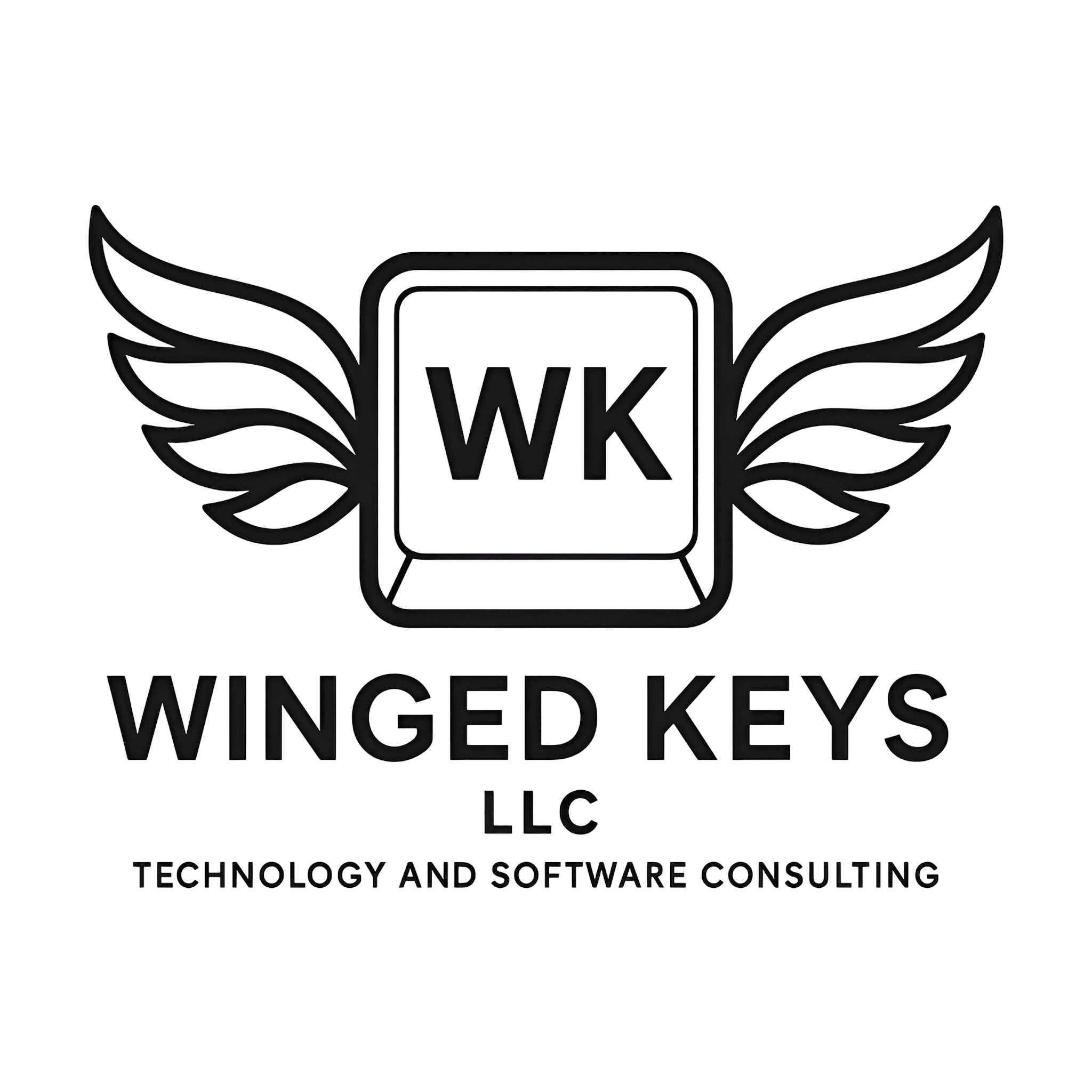 Winged Keys wordmark banner